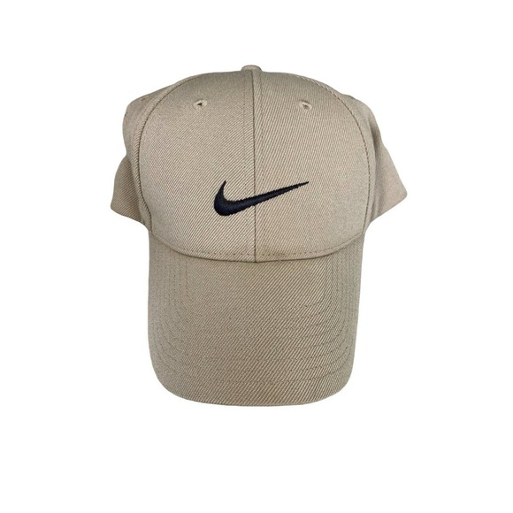 Nike Other - Nike Khaki Beige Black Baseball Cap Hat Wool Blend One Size